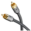 GOOBAY καλώδιο ήχου RCA αρσενικό - RCA αρσενικό 3 m (μαύρο/ασημί)