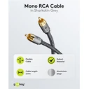 GOOBAY καλώδιο ήχου RCA αρσενικό - RCA αρσενικό 3 m (μαύρο/ασημί)