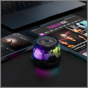 4smarts SoundCharge RGB Bluetooth 5.4 compatible MagSafe Bluetooth speaker black