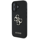 Guess Grained Big 4G Logo Small Classic Logo Apple iPhone 16 black
