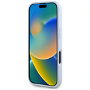 Guess Grained Big 4G Logo Small Classic Logo Apple iPhone 16 blue