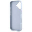 Guess Grained Big 4G Logo Small Classic Logo Apple iPhone 16 blue