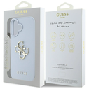 Guess Grained Big 4G Logo Small Classic Logo Apple iPhone 16 blue
