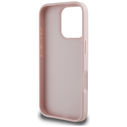 Guess Grained Big 4G Logo Small Classic Logo Apple iPhone 16 Pro pink