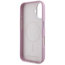 Karl Lagerfeld Saffiano Full Wrapped Elongated Metal Logo MagSafe Apple iPhone 16 pink