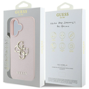 Guess Grained Big 4G Logo Small Classic Logo Apple iPhone 16 pink