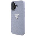 Guess Hot Stamp 4G Pattern Triangle Metal Logo Apple iPhone 16 purple