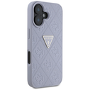 Guess Hot Stamp 4G Pattern Triangle Metal Logo Apple iPhone 16 purple