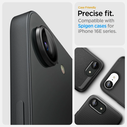 Spigen Optik Pro Glas.tr ez Fit Camera Protector Apple iPhone 17e / 16e Black [2 PACK]