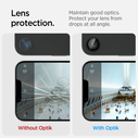 Spigen Optik Pro Glas.tr ez Fit Camera Protector Apple iPhone 17e / 16e Black [2 PACK]