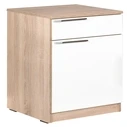 Nightstand with Drawer 40x38x63 cm Sonoma - White Diamond (Velco)