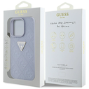Guess Hot Stamp 4G Pattern Triangle Metal Logo Apple iPhone 16 Pro purple