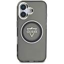 Guess IML Metal Mountain Logo MagSafe Apple iPhone 16 black