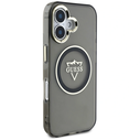 Guess IML Metal Mountain Logo MagSafe Apple iPhone 16 black