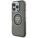 Guess IML Metal Mountain Logo MagSafe Apple iPhone 16 Pro black