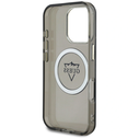Guess IML Metal Mountain Logo MagSafe Apple iPhone 16 Pro black