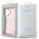 Guess IML Metal Mountain Logo MagSafe Apple iPhone 16 pink
