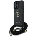 Guess 4G Big Logo Cord Stap Crossbody Apple iPhone 16 black