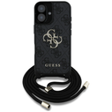 Guess 4G Big Logo Cord Stap Crossbody Apple iPhone 16 black