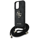 Guess 4G Big Logo Cord Stap Crossbody Apple iPhone 16 black