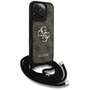Guess 4G Big Logo Cord Stap Crossbody Apple iPhone 16 Pro brown