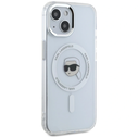 Karl Lagerfeld IML Metal Karl Head MagSafe Apple iPhone 15 white