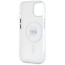 Karl Lagerfeld IML Metal Karl Head MagSafe Apple iPhone 15 Plus white