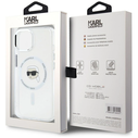 Karl Lagerfeld IML Metal Karl Head MagSafe Apple iPhone 15 Plus white