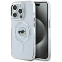 Karl Lagerfeld IML Metal Karl Head MagSafe Apple iPhone 15 Pro white