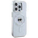 Karl Lagerfeld IML Metal Karl Head MagSafe Apple iPhone 15 Pro white