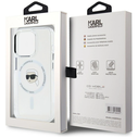 Karl Lagerfeld IML Metal Karl Head MagSafe Apple iPhone 15 Pro white