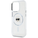 Karl Lagerfeld IML Metal Karl Head MagSafe Apple iPhone 15 Pro Max white
