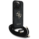 Guess 4G Big Logo Cord Stap Crossbody Apple iPhone 16 Pro black