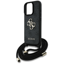 Guess 4G Big Logo Cord Stap Crossbody Apple iPhone 16 Pro black