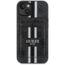 Guess 4G Stripes MagSafe Wallet Apple iPhone 15 black