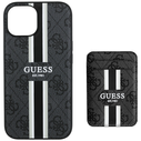 Guess 4G Stripes MagSafe Wallet Apple iPhone 15 black