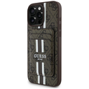 Guess 4G Stripes MagSafe Wallet Apple iPhone 16 Pro Max brown