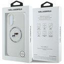 Karl Lagerfeld Silicone Double Heads And Circle MagSafe Apple iPhone 16 beige
