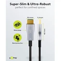 Καλώδιο HDMI Goobay 2.1 65561 με Ethernet, 8K/60Hz, 48 Gbps, 40m, Μαύρο