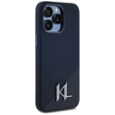 Karl Lagerfeld Silicone Shadow Metal Initial MagSafe Apple iPhone 15 Pro Max black