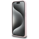 Karl Lagerfeld Silicone Shadow Metal Initial MagSafe Apple iPhone 15 Pro Max pink