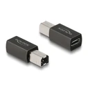 Αντάπτορας USB Delock USB-C θηλυκό σε USB Type-B αρσενικό 65839, γκρι