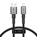 Tech-Protect Ultraboost DNA USB-A / Lightning Cable 12W 2.4A 25cm Iron Grey