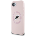 Karl Lagerfeld Silicone Karl&Choupette Heads MagSafe Apple iPhone 17e / 16e pink