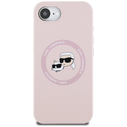 Karl Lagerfeld Silicone Karl&Choupette Heads MagSafe Apple iPhone 17e / 16e pink