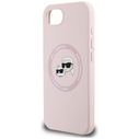 Karl Lagerfeld Silicone Karl&Choupette Heads MagSafe Apple iPhone 17e / 16e pink