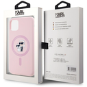 Karl Lagerfeld Silicone Karl&Choupette MagSafe Apple iPhone 11 pink