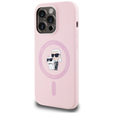 Karl Lagerfeld Silicone Karl&Choupette MagSafe Apple iPhone 14 Pro Max pink