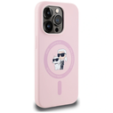 Karl Lagerfeld Silicone Karl&Choupette MagSafe Apple iPhone 14 Pro Max pink
