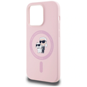 Karl Lagerfeld Silicone Karl&Choupette MagSafe Apple iPhone 14 Pro Max pink